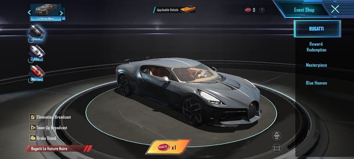 BUGATTI La Voiture Noire in default finish (Image via Tencent)