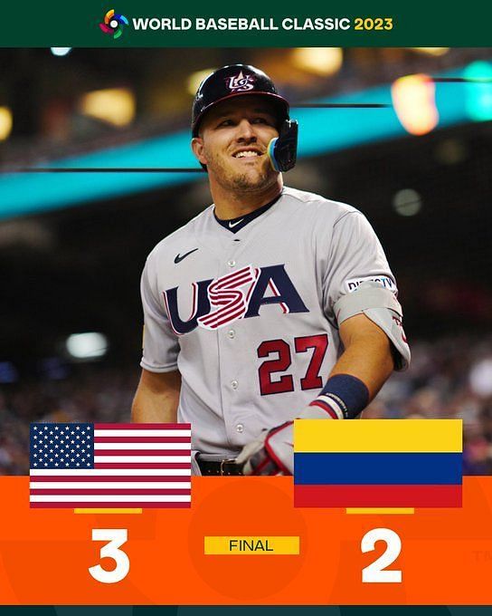 MLB News: USA edges Colombia 3-2, will face Venezuela in quarter