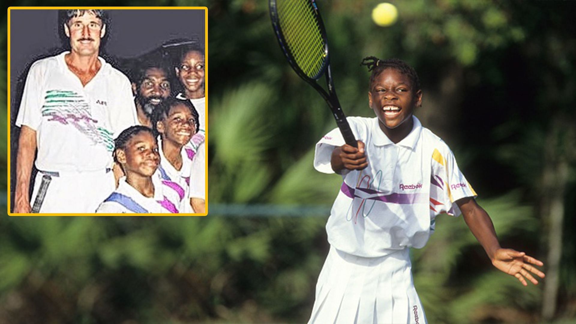 Rick Macci with Serena Williams and the Williams family