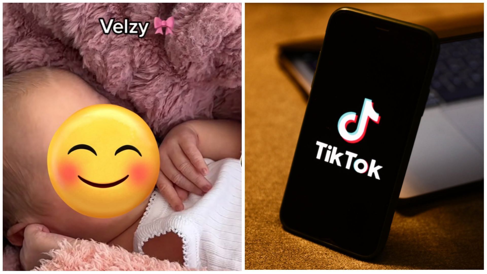 Velzy TikTok Trend (Image via Twitter/mcnuggetmel and Getty Images)