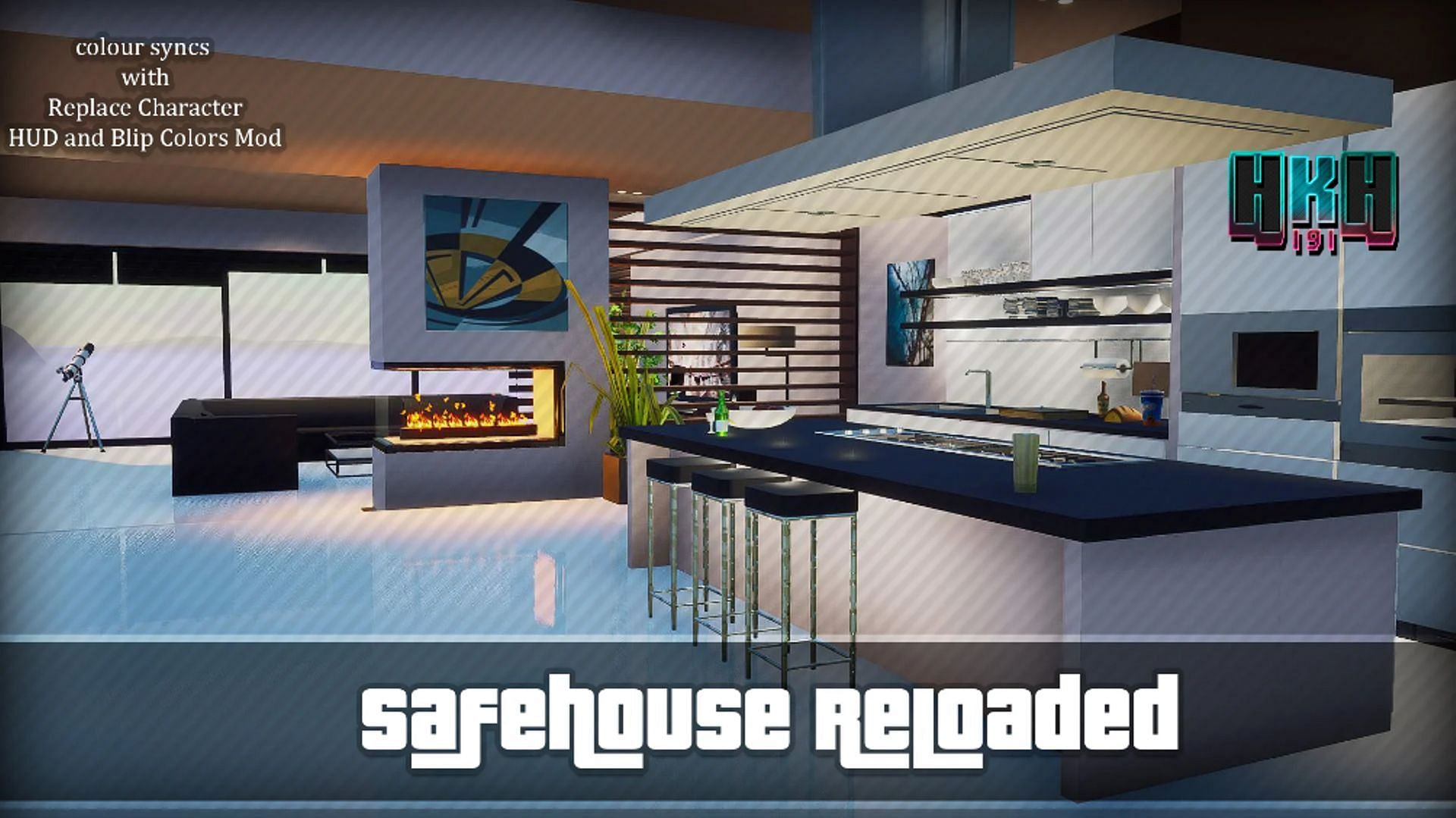 Mod cover of the Safehouse Reloaded mod (Image via gta5-mods.com)