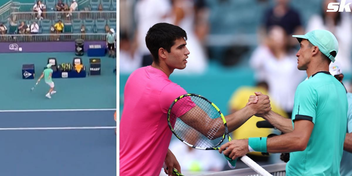 Carlos Alcaraz conceded just two games in his win over Facundo Bagnis at Miami Open 2023