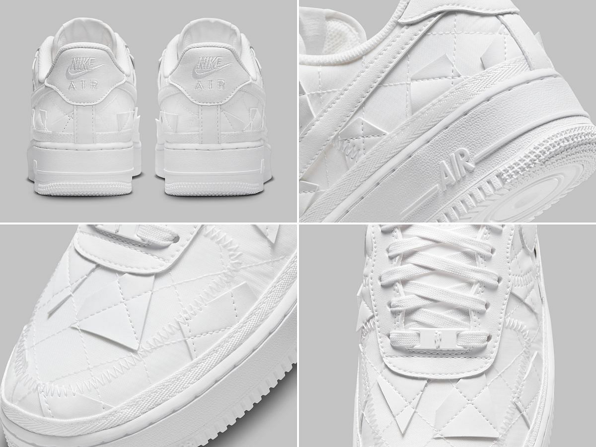 After &quot;Mushroom&quot; and &quot;Black&quot;, now Billie Eilish x Nike Air Force 1 Low in &ldquo;Triple White&rdquo; (Image via Sportskeeda)