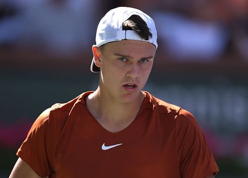 Holger Rune at the 2023 BNP Paribas Open.