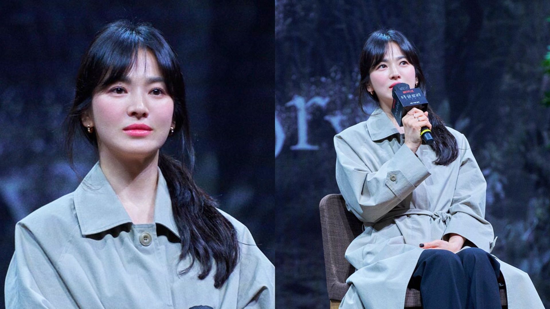 Featuring Song Hye-kyo at the press conference of The Glory (Image via crushonkyo)