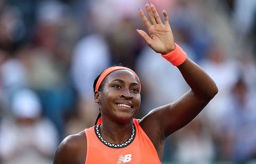 Coco Gauff at the 2023 BNP Paribas Open.