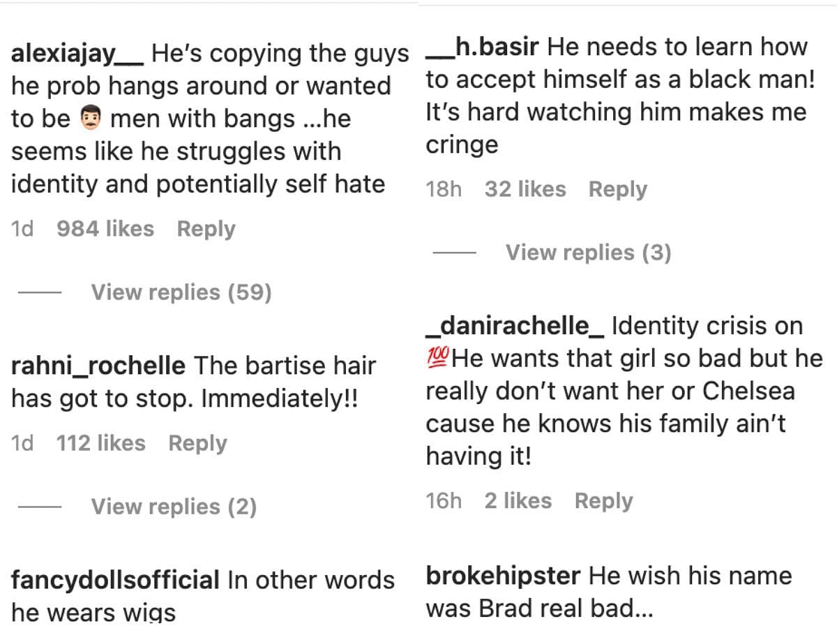 Instagram users&#039; reactions on Kwame and Micah&#039;s scene (Image via theneighborhoodtalk/Instagram)