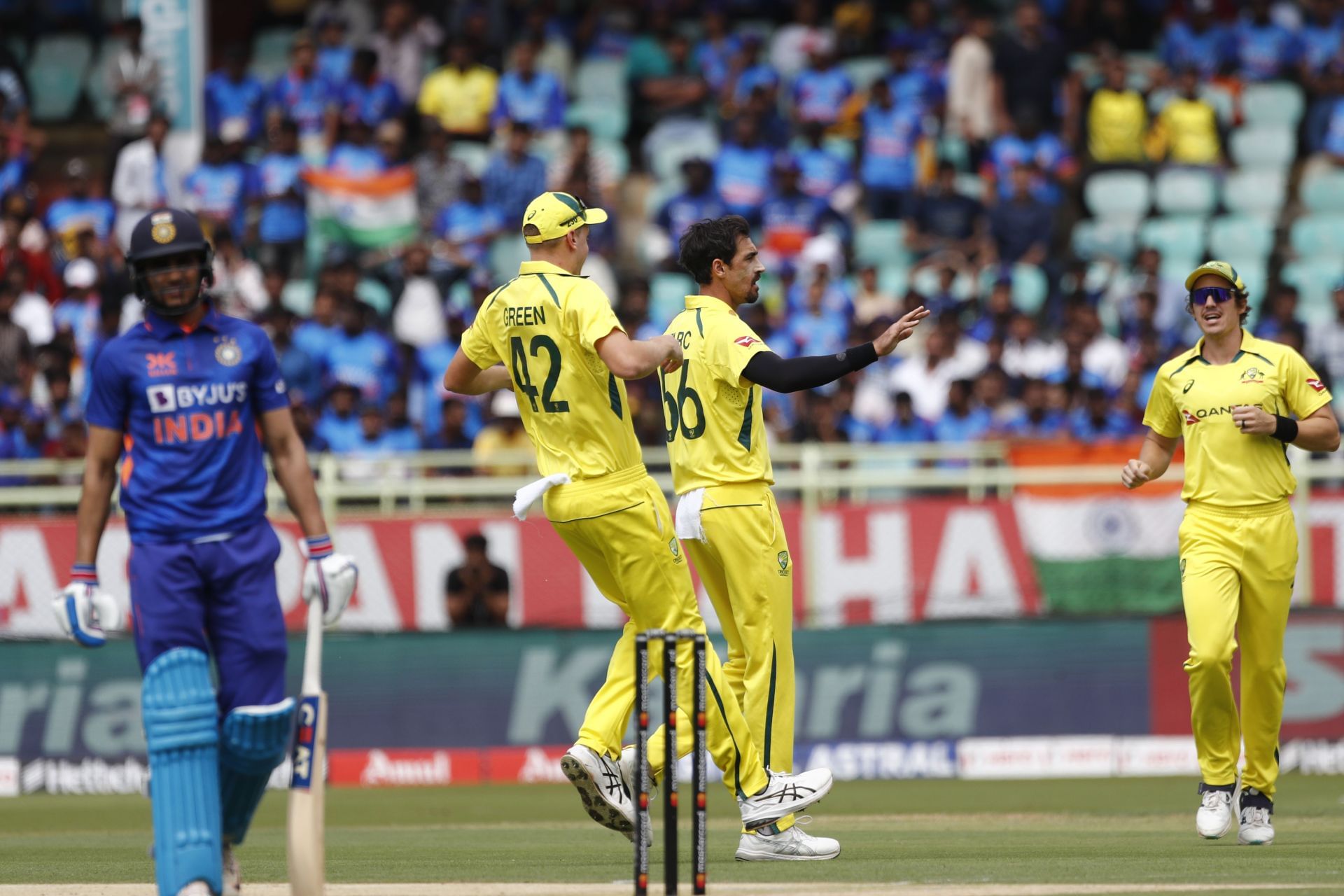 Shubman Gill was dismissed almost identically in the first two ODIs.