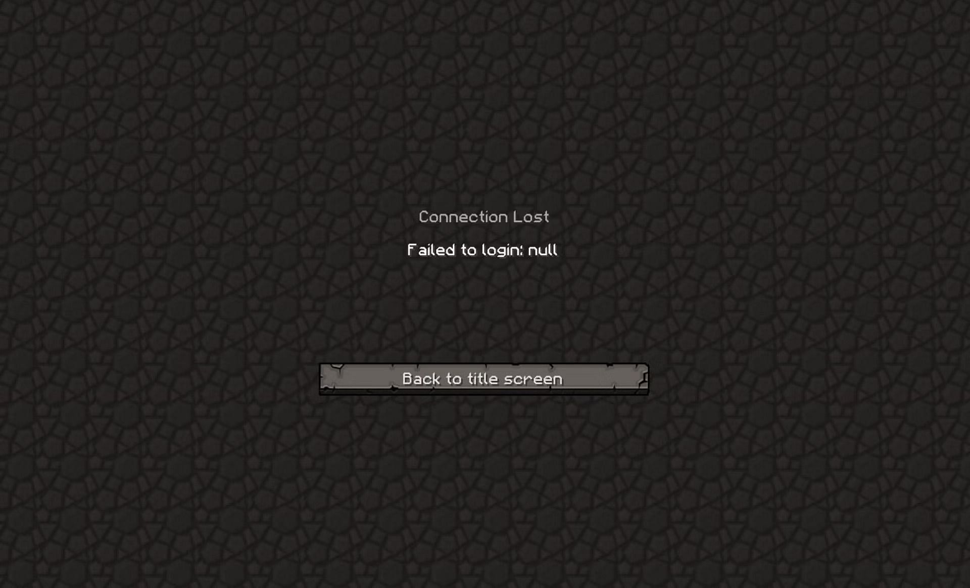Minecraft players can encounter many errors (Image via Mojang)