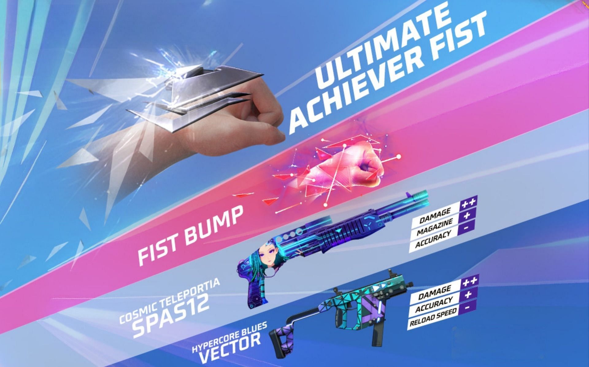 Ultimate Achiever Fist and more rewards are up for grabs (Image via Garena)