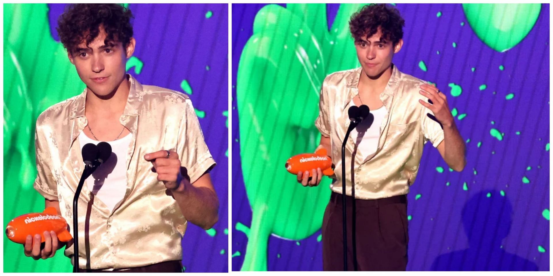 Joshua Bassett, the popular American Actor, created headlines after he invited the fans to seek and preach God during his speech at the Nickelodeon Kids&rsquo; Choice Awards. (Image via Nickelodeon)