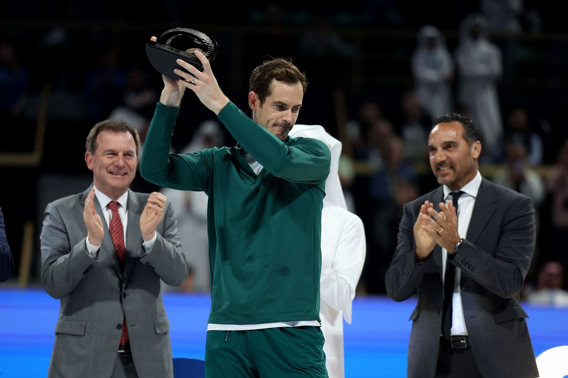 Andy Murray at the Qatar ExxonMobil Open