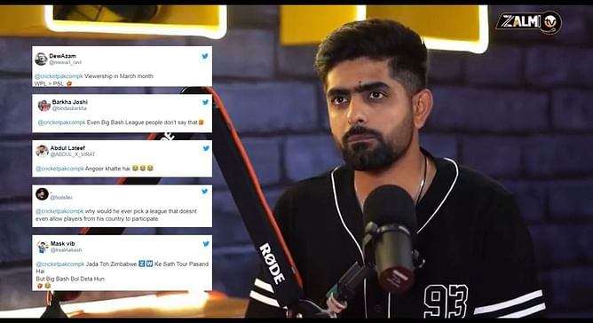 “Jada toh Zimbabwe ke sath tour pasand hai but Big Bash Bol Deta Hun” – Twitter erupts as Babar Azam picks BBL ahead of IPL