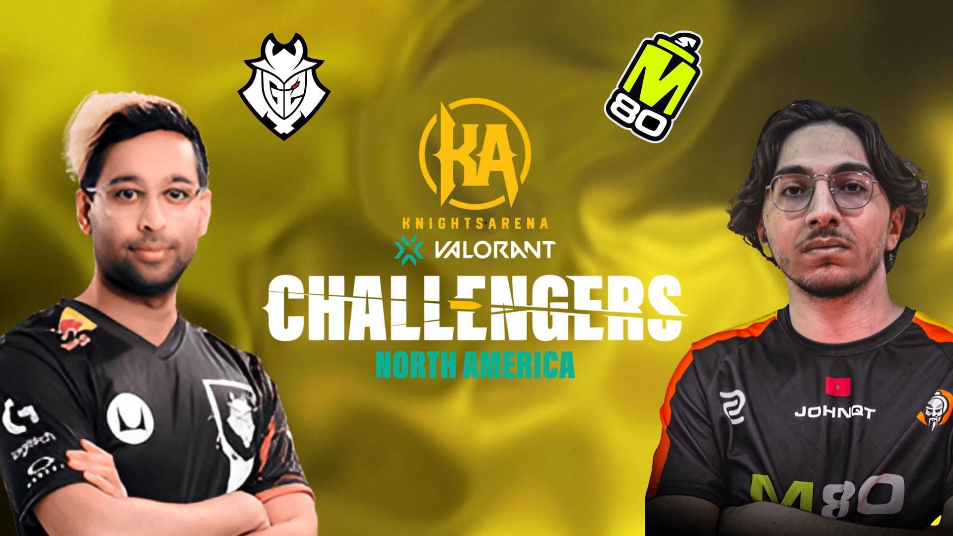 M80 vs G2 Esports - VCT NA Challengers Mid-Season Face-Off: Predictions, where to watch, and more(Image via Sportskeeda)