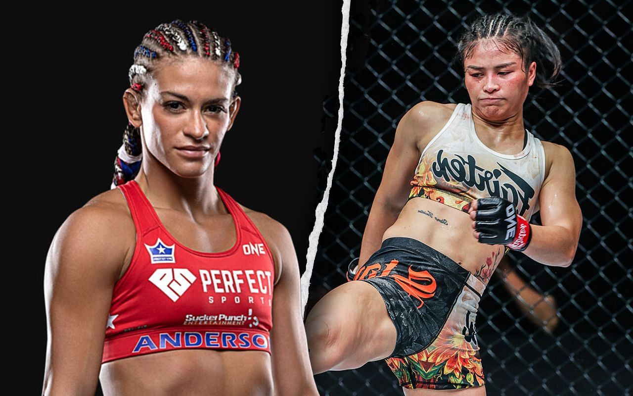 Alyse Anderson (Left) faces Stamp Fairtex (Right) at ONE Fight Night 10