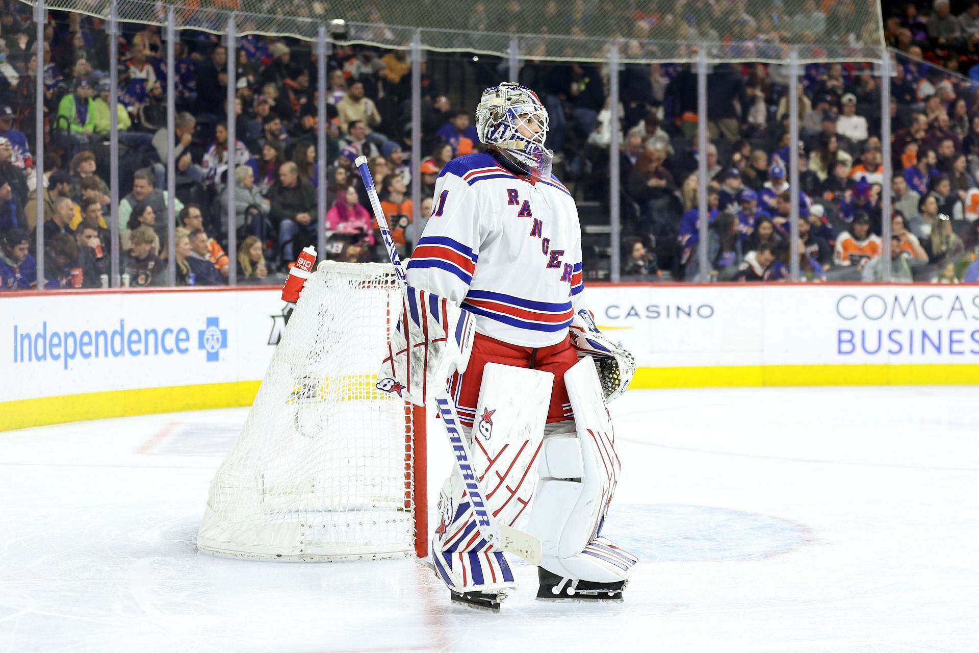 Igor Shesterkin - New York Rangers v Philadelphia Flyers.