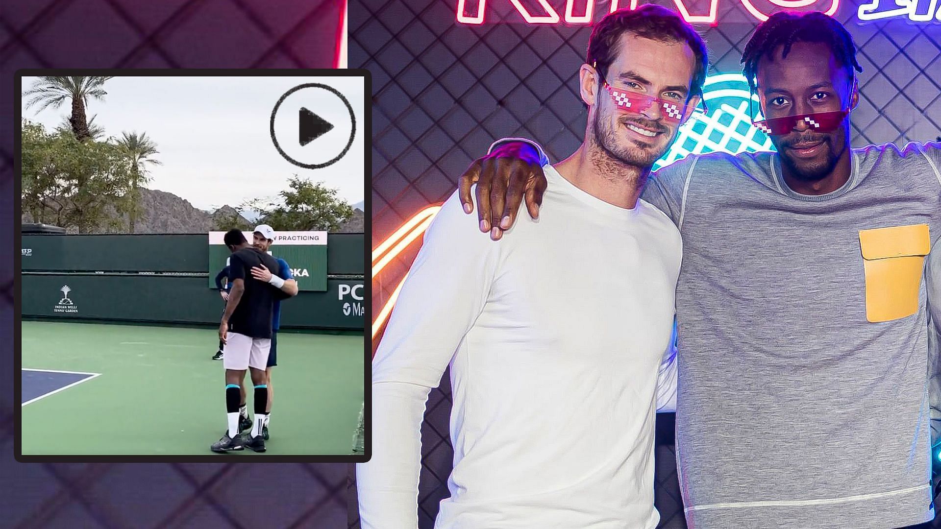 Andy Murray and Gael Monfils reunite at Indian Wells 2023