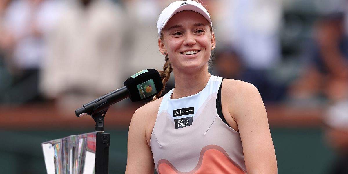 Elena Rybakina won the 2023 BNP Paribas Open title.