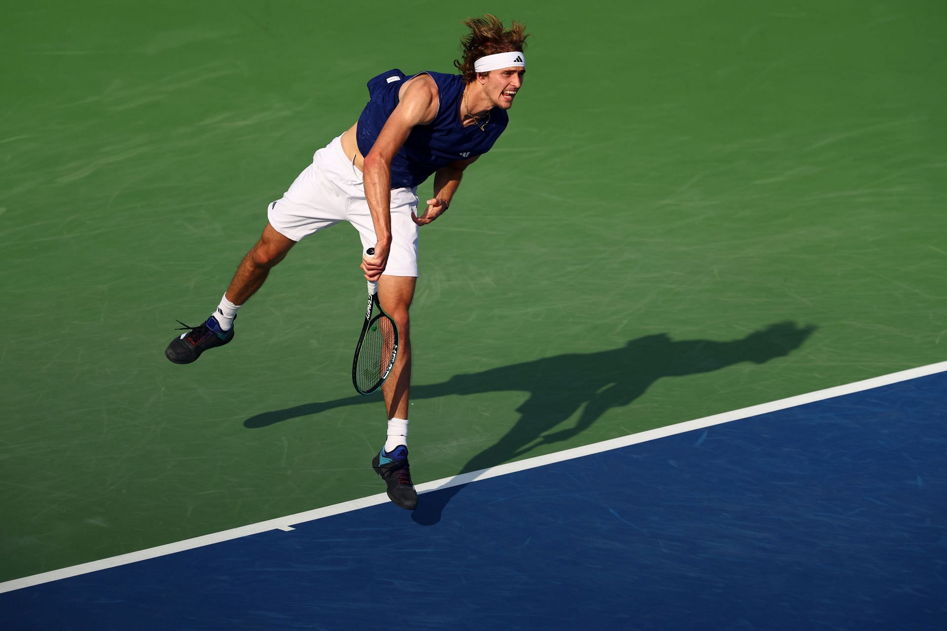 Alexander Zverev at the 2023 aDubai Tennis Championships