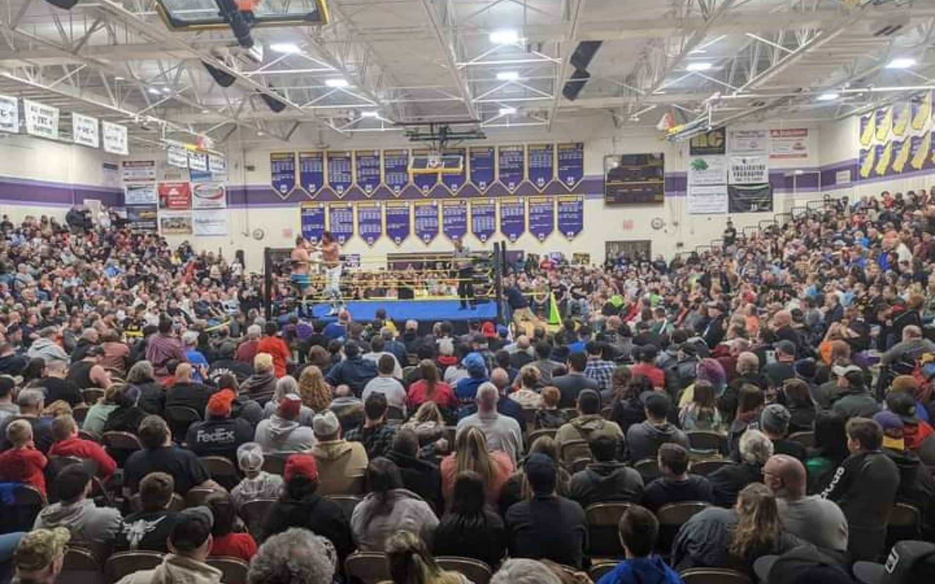 Over 3,000 fans packed the venue for a Big Time Wrestling event in 2022!