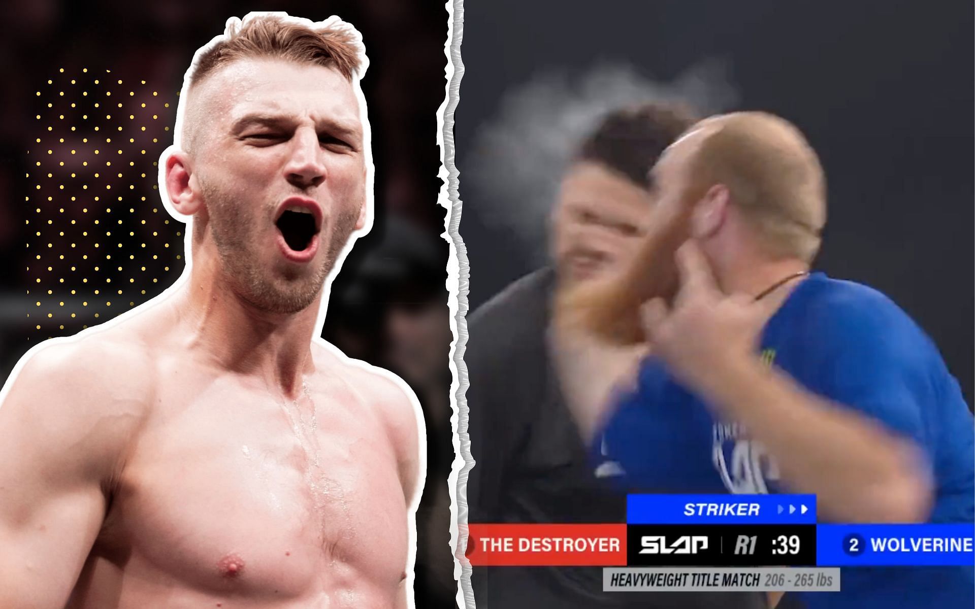 Dan Hooker calls Power Slap League champion the &lsquo;Baddest man on the planet&rsquo; after thunderous finish . [Image credits: @powerslapleague on Twitter]