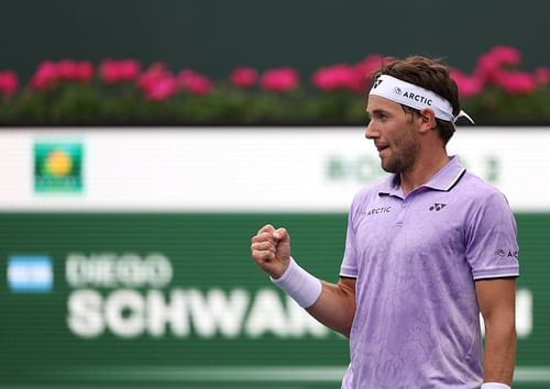 Casper Ruud at the 2023 BNP Paribas Open.