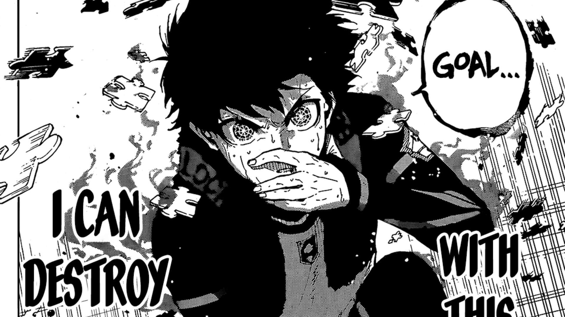 Yoichi Isagi, as seen in Blue Lock chapter 208 (Image via Kodansha)