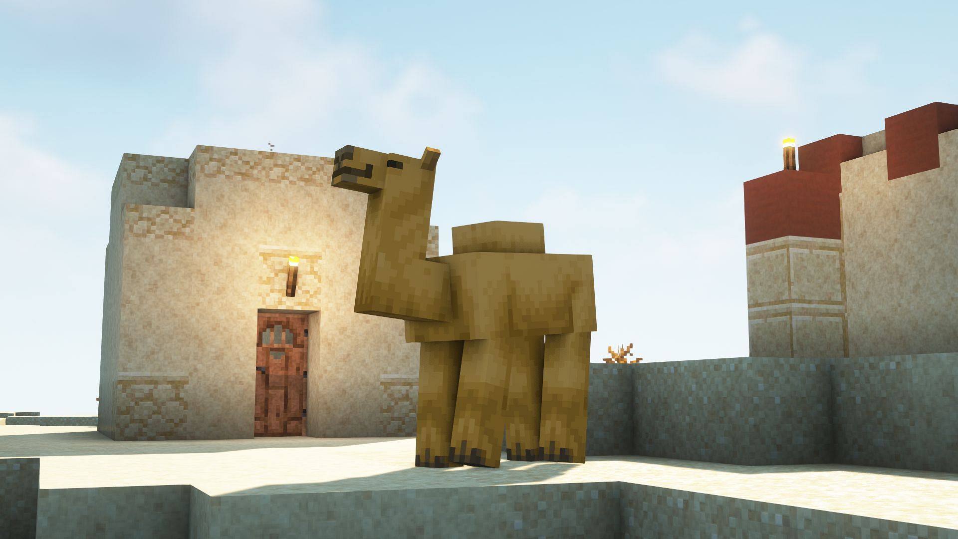 Naturally spawned camel in Minecraft snapshot (Image via Mojang)