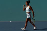 Leylah Fernandez at the 2023 Miami Open.