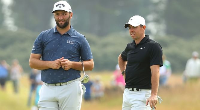 Jon Rahm, Scottie Scheffler, and Rory McIlroy grouped together at the Players Championship 2023