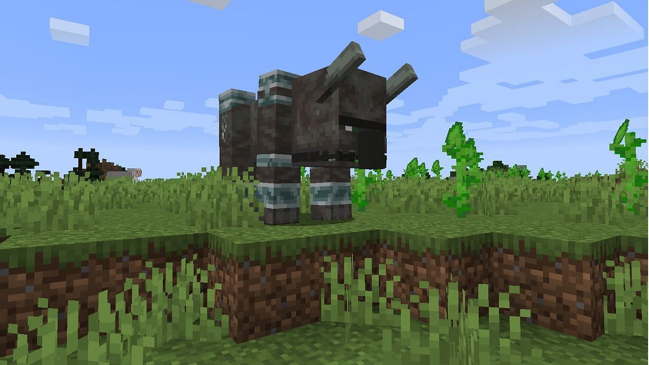 Ravagers occasionally drop saddles when killed (Image via Mojang)