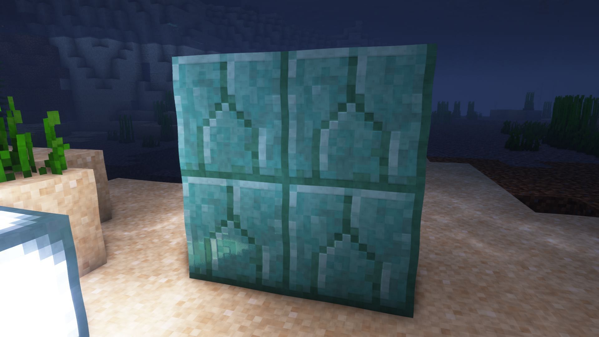 Prismarine bricks are arguably the most beautiful blocks for underwater builds in Minecraft (Image via Mojang)