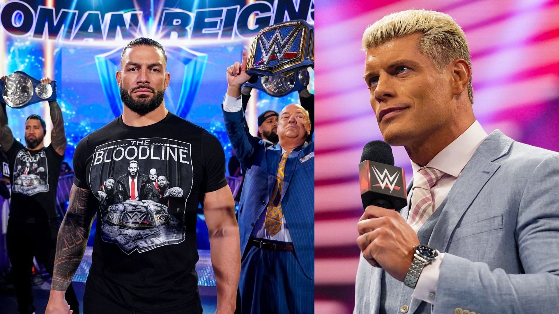 Roman Reigns will battle Cody Rhodes at WrestleMania 39. 
