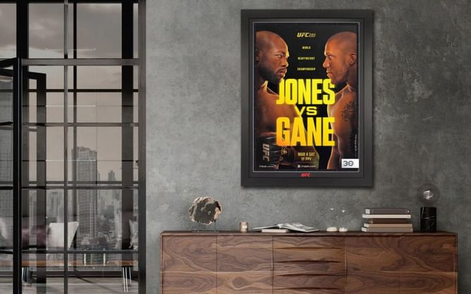 Limited edition UFC 285 poster autographed by Jon Jones, Ciryl Gane, and others goes on sale