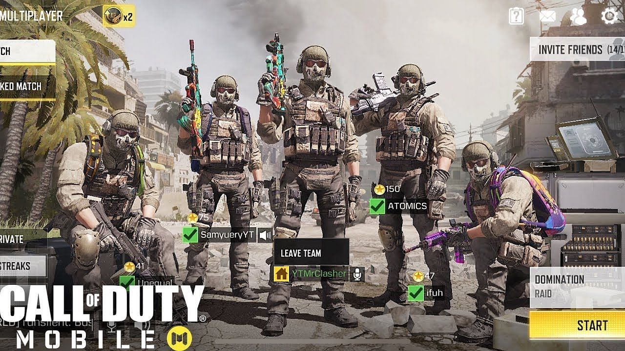 Choose the right squad in Call Of Duty Mobile (Image via YouTube/MrClasher)
