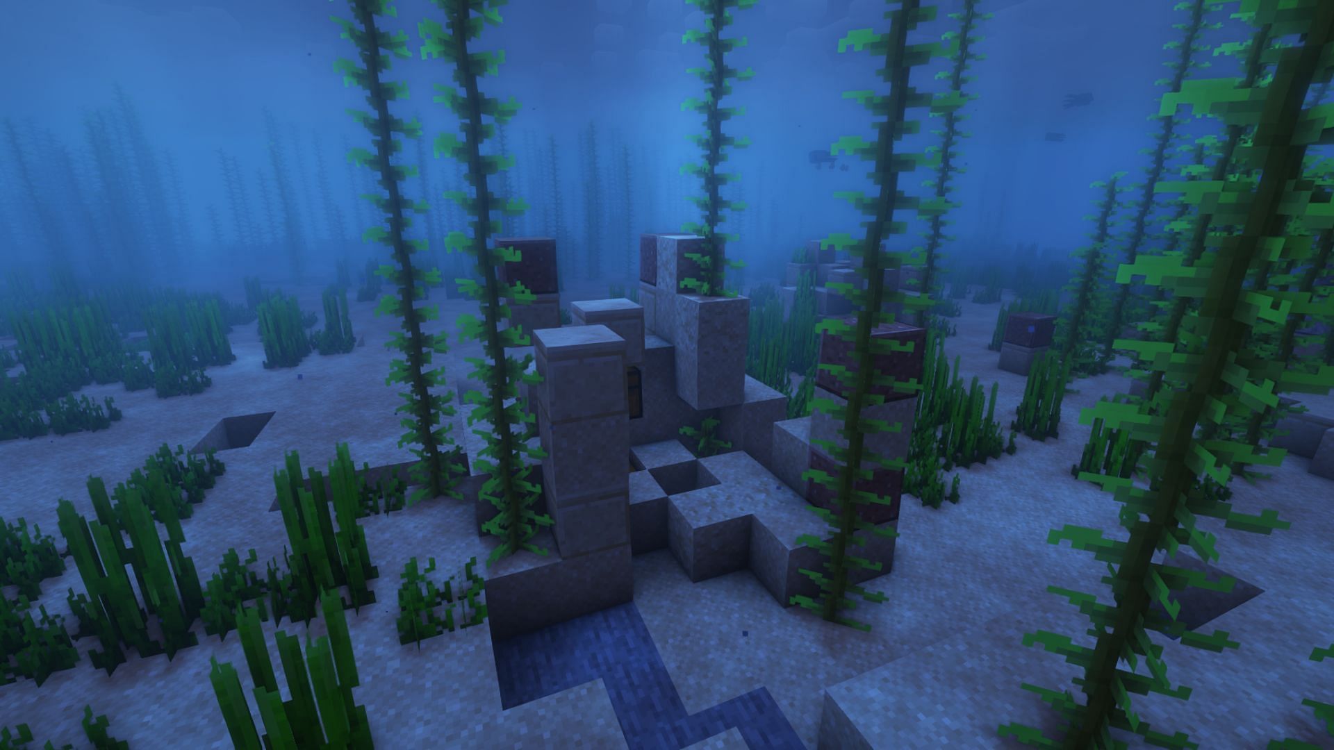 A warm ocean ruin in Minecraft (Image via Mojang)