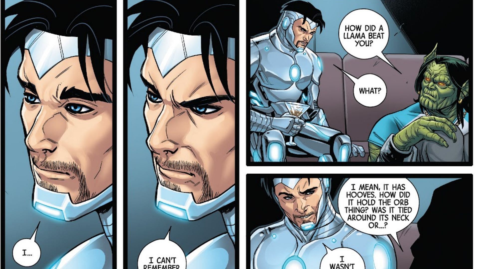 A panel from Superior Iron Man Issue 5 (Image via Marvel Comics)