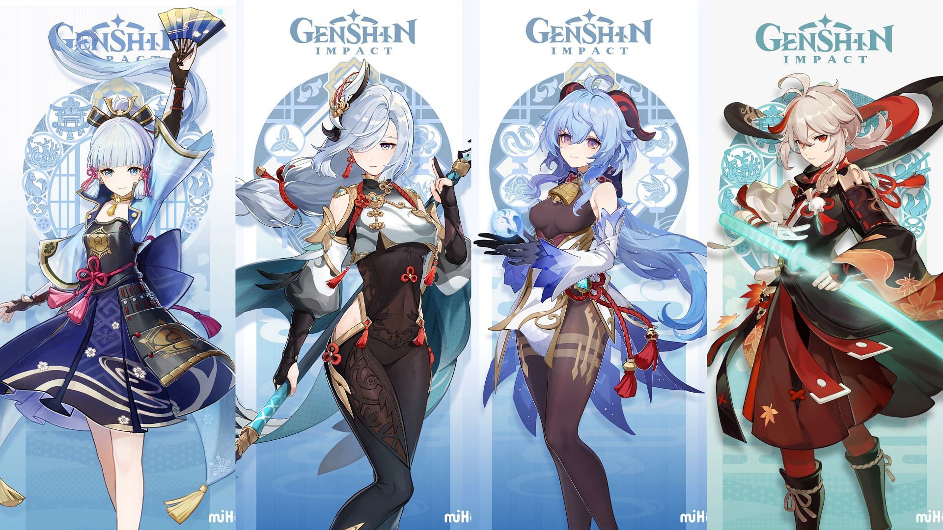 All Genshin Impact Cryo characters: Ayaka, Ganyu, Shenhe, more