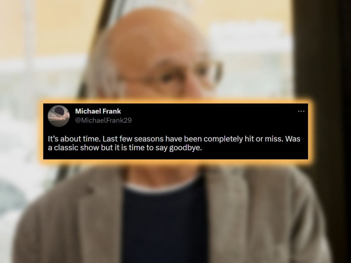 A fan&#039;s reaction to Curb Your Enthusiasm ending (Image via Twitter/Sportskeeda)