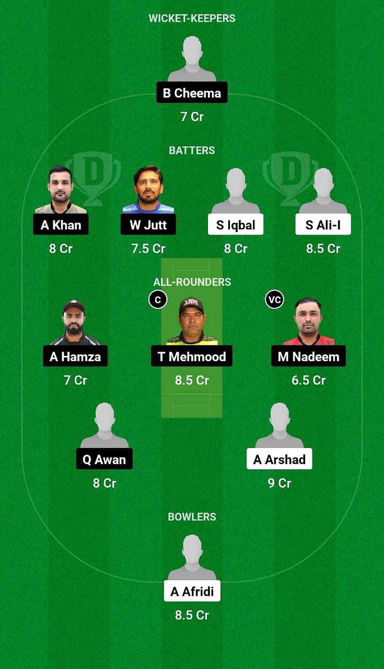 GED vs KWN Fantasy Suggestion Team 1