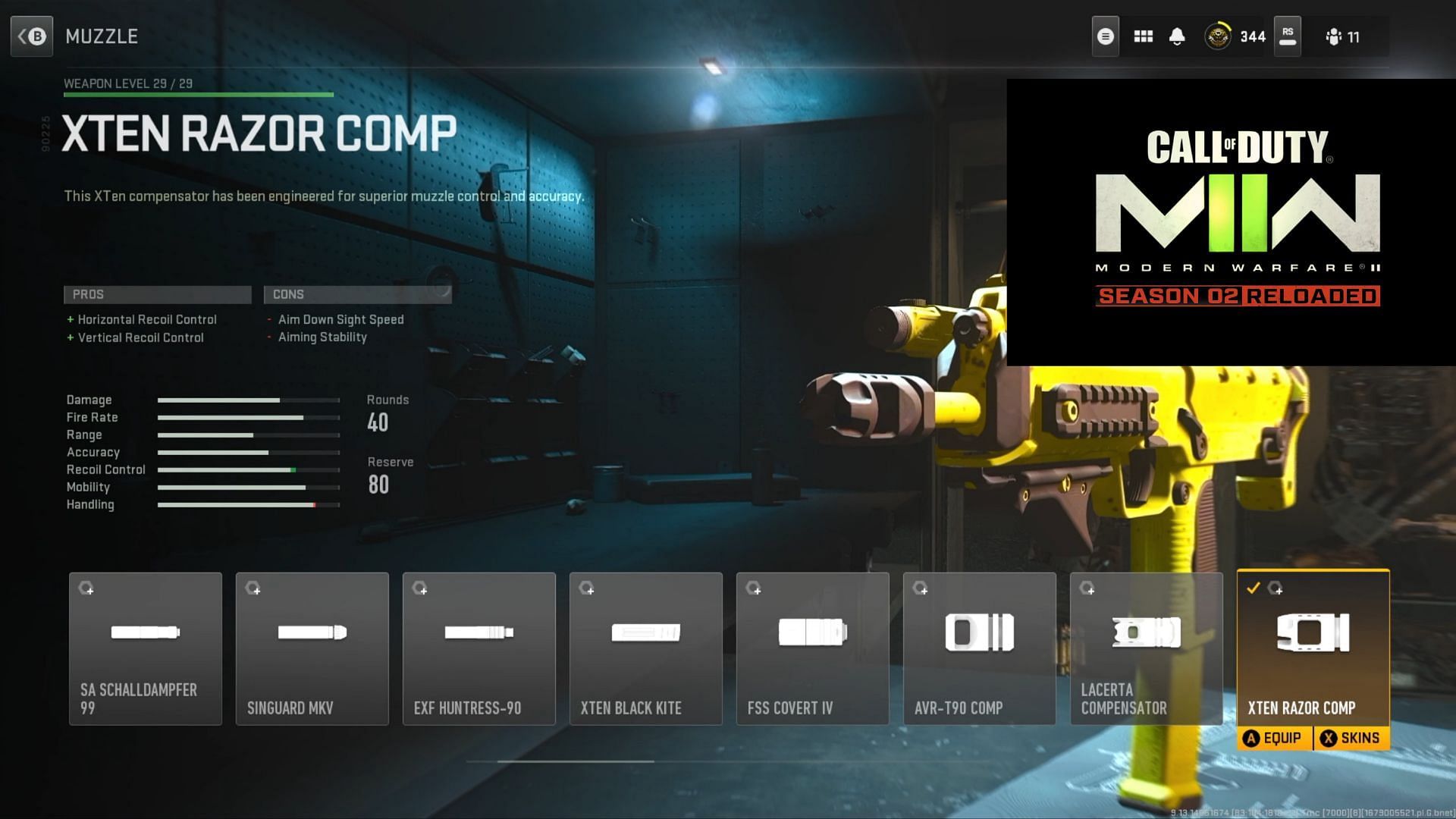 Muzzle attachment (Image via Activision and YouTube/Ears)