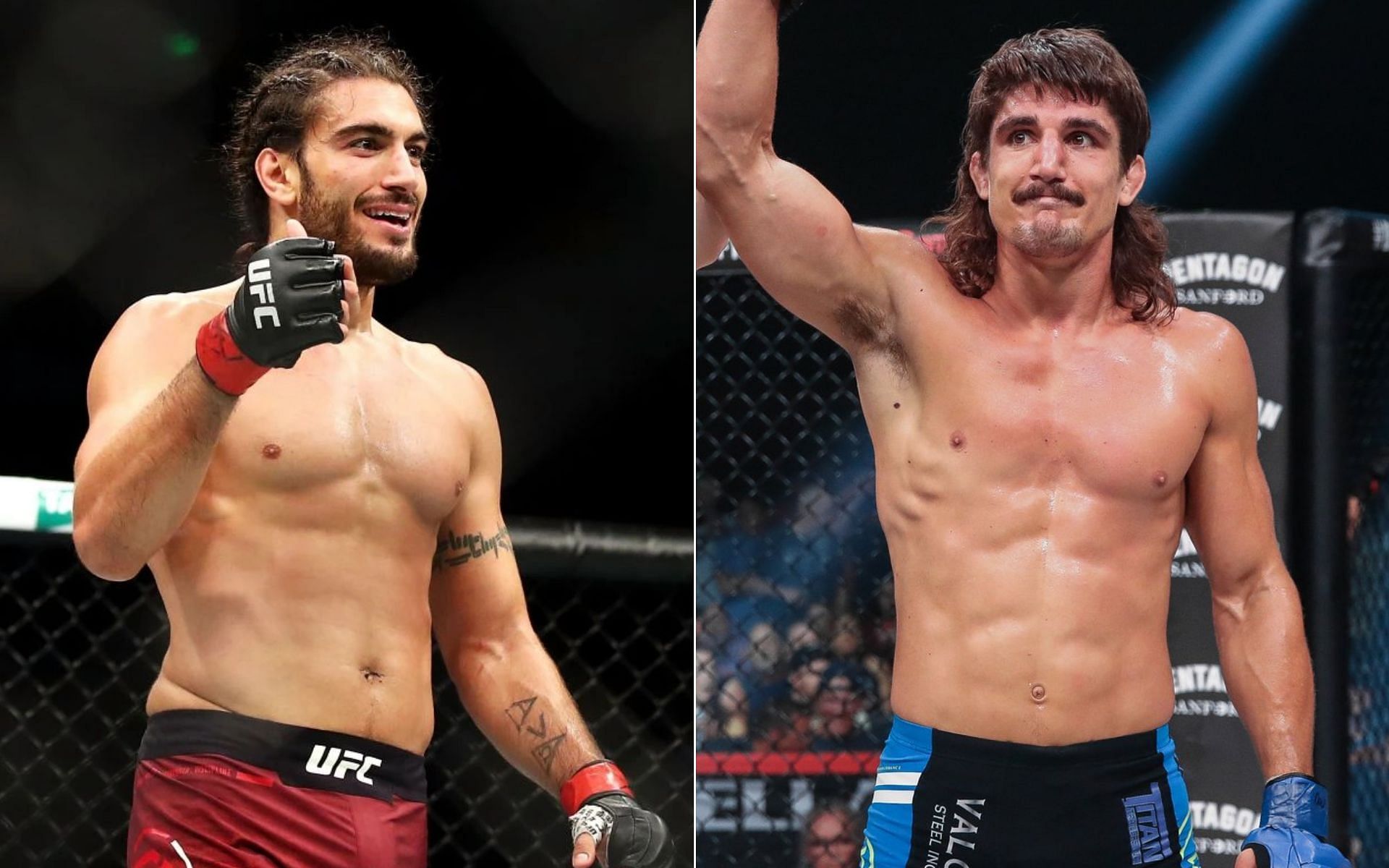 Elias Theodorou [Left], and Aaron Jeffery [Right] [Photo credit: @BellatorMMA - Twitter]