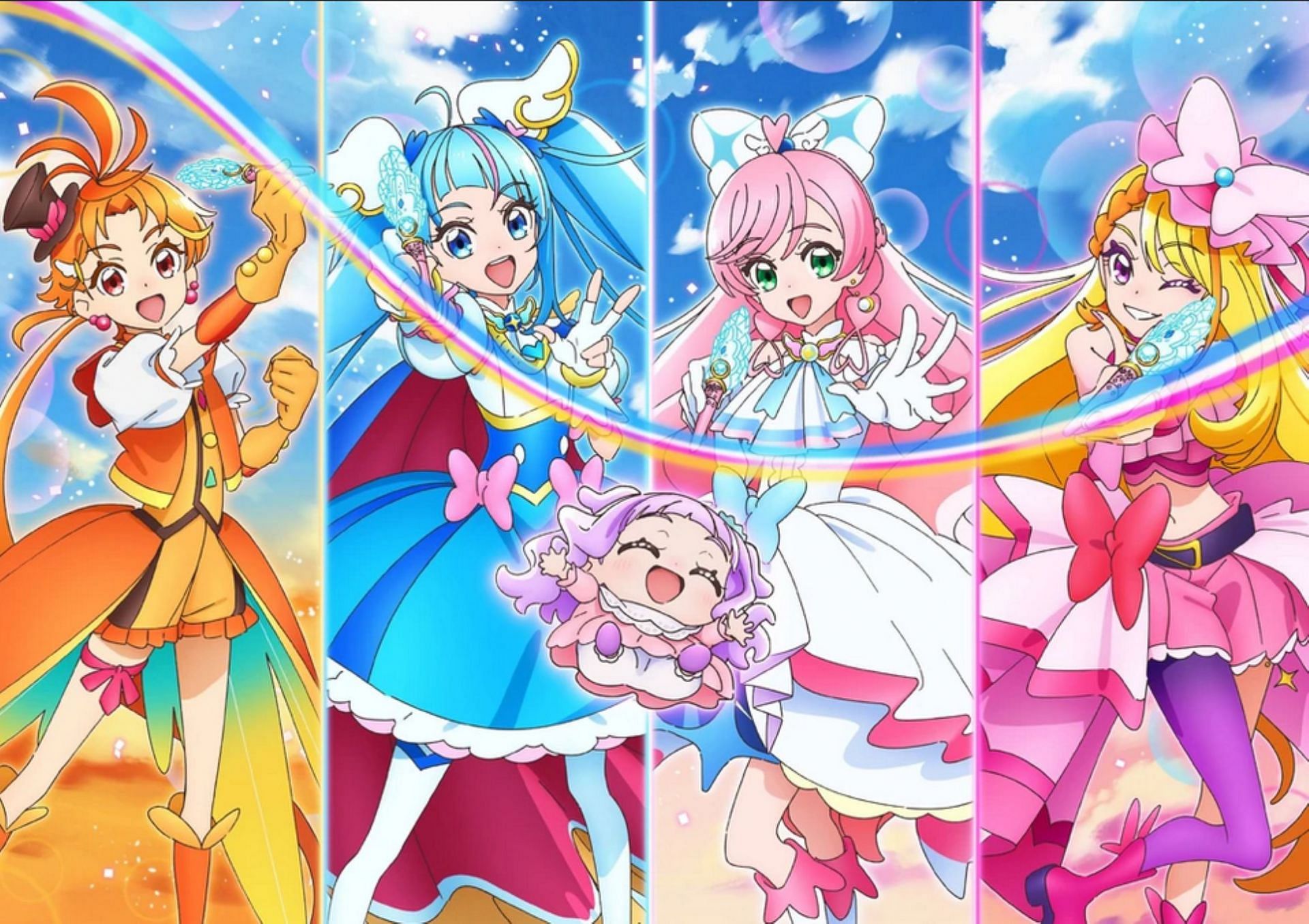 Promo art featuring the main cast (Image via Toei Animation)