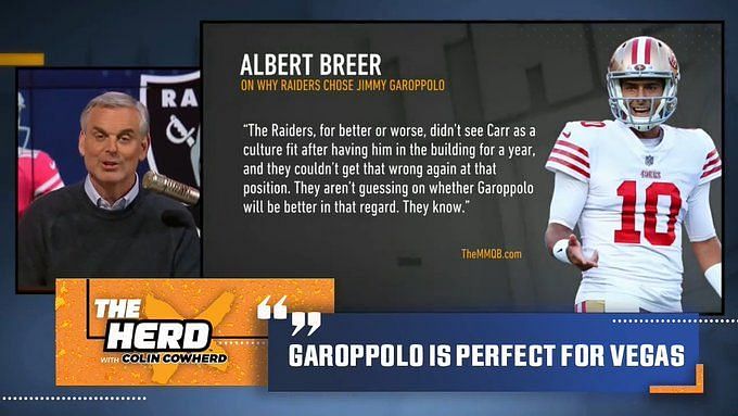 Jimmy Garoppolo was unfazed by Tom Brady-49ers rumors
