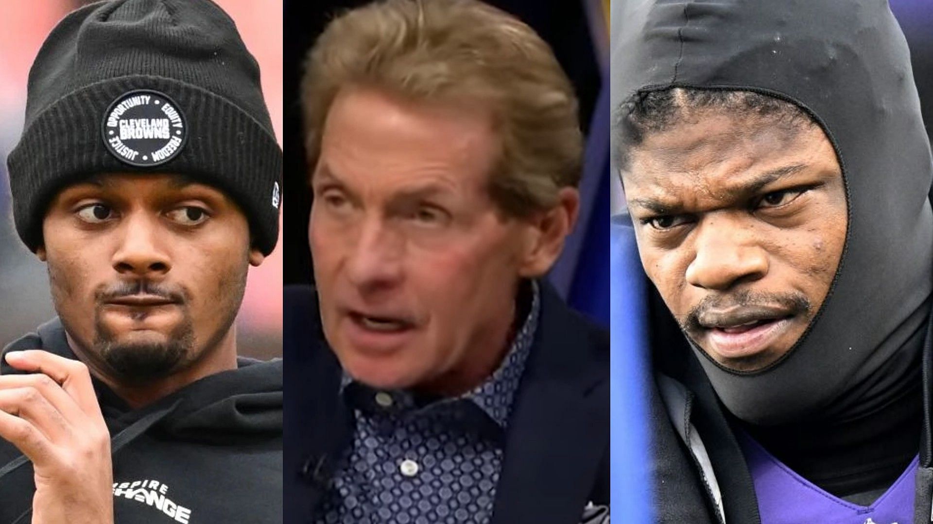 Skip Bayless takes Lamar Jackson over Deshaun Watson - Courtesy of Undisputed on YouTube