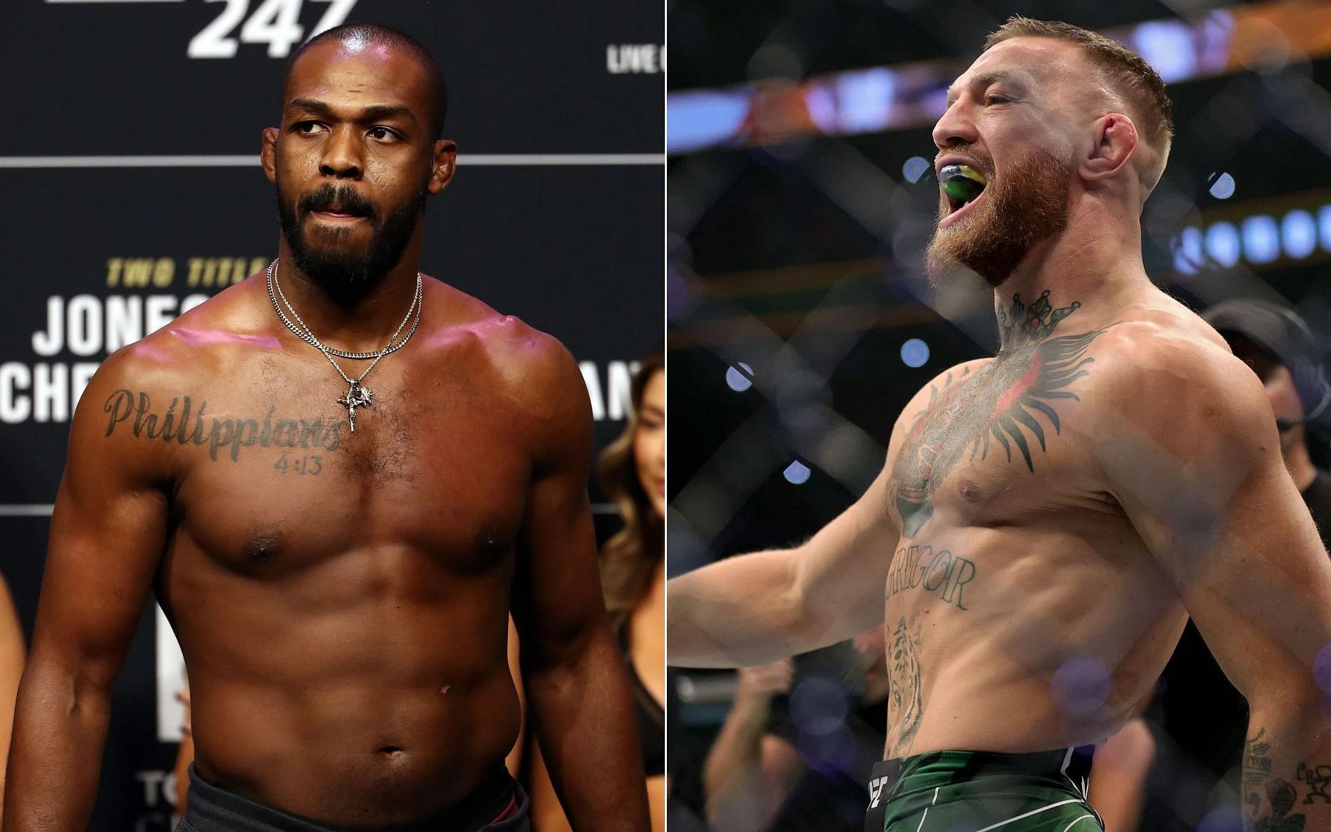 Jon Jones (Left), and Conor McGregor (Right)