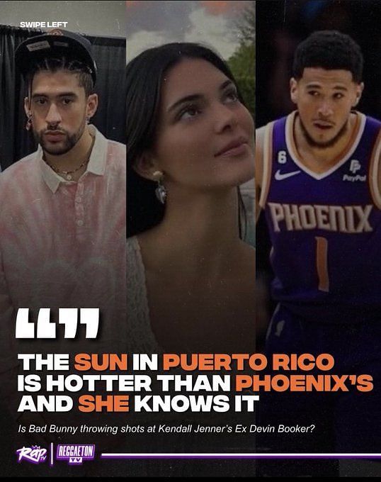 Did Bad Bunny diss Devin Booker about Kendall Jenner? Suns star