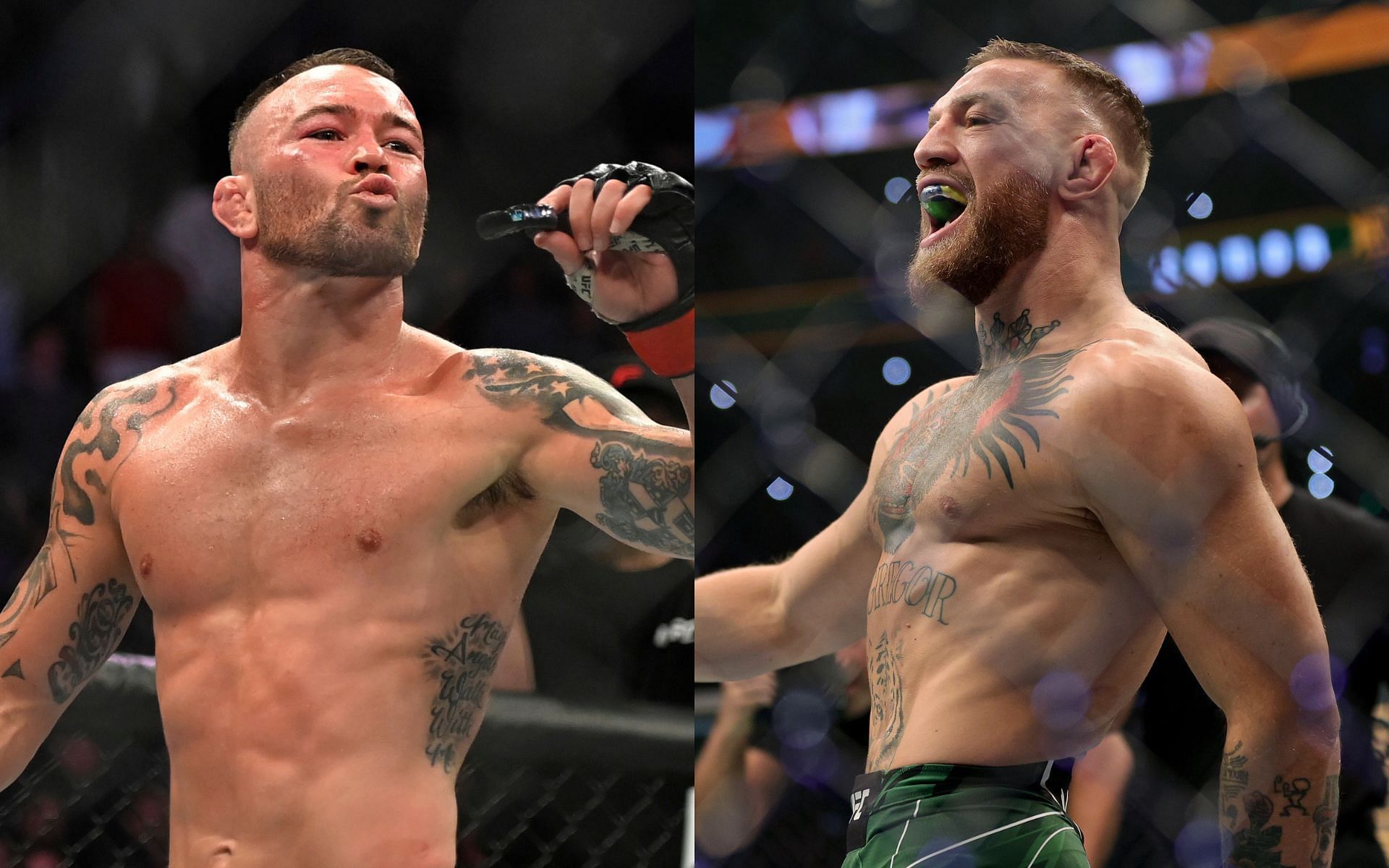 Colby Covington (left) Conor McGregor (right)