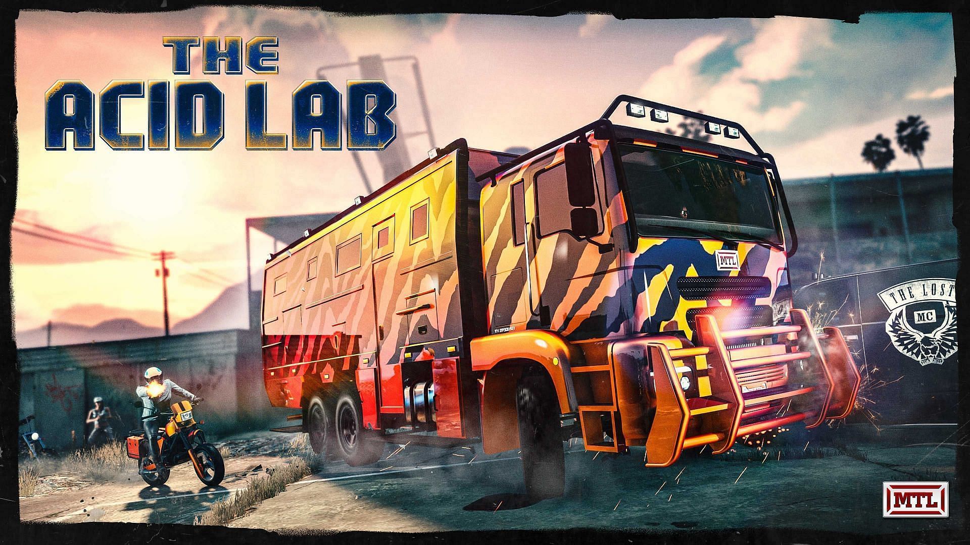 The Brickade can house a mobile Acid Lab (Image via Rockstar Games)