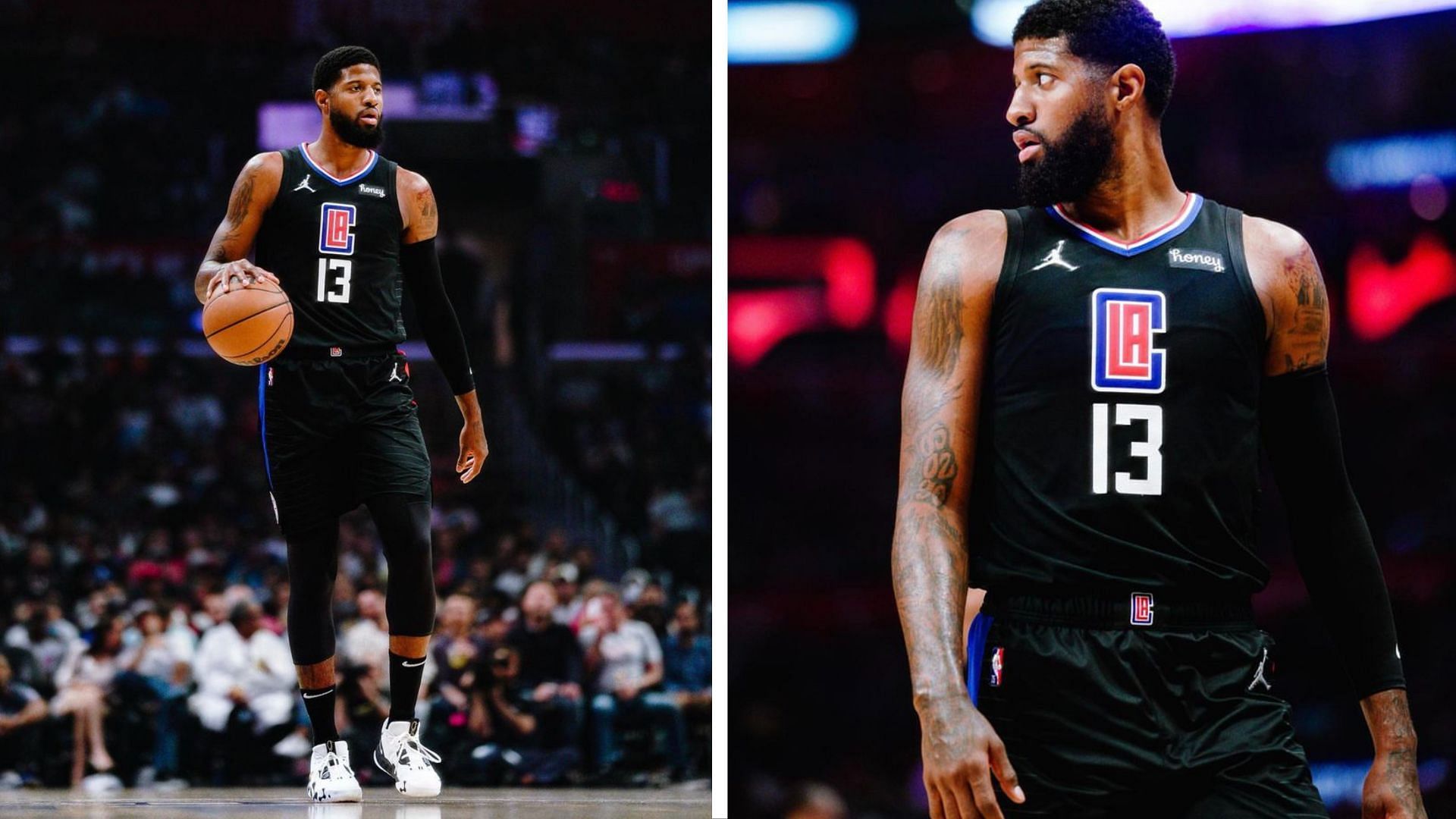 Los Angeles Clippers guard Paul George sustained a serious leg injury. (Photo via Instagram/ygtrece)